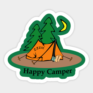 Happy Camper Sticker